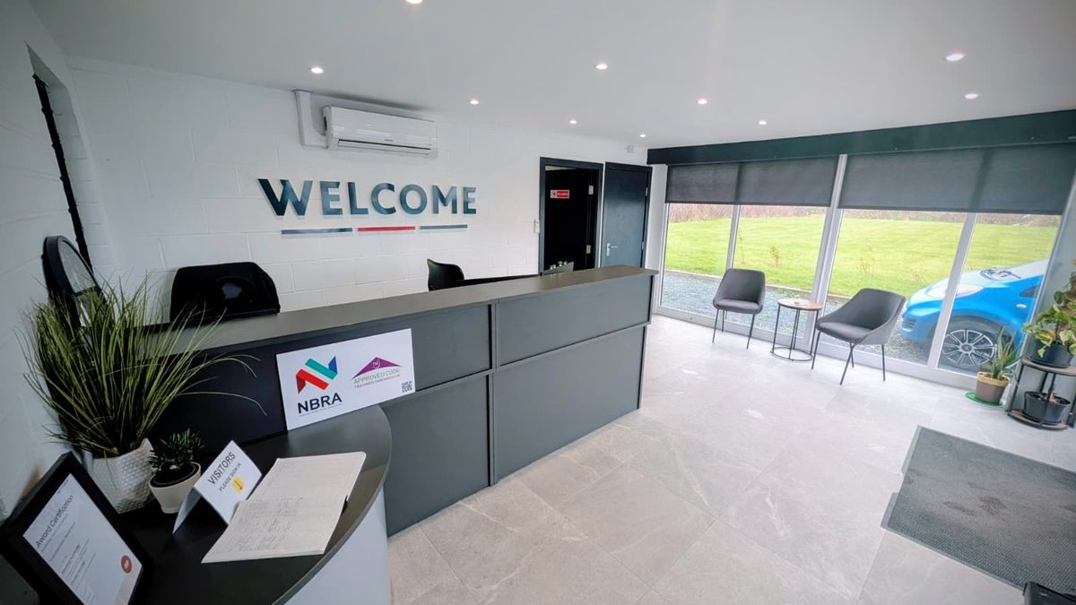 Stanways Autobodies new reception and welcome area, purpose-built facility Lytham St Annes